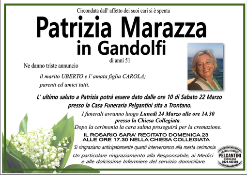 Patrizia Marazza in Gandolfi di anni 51