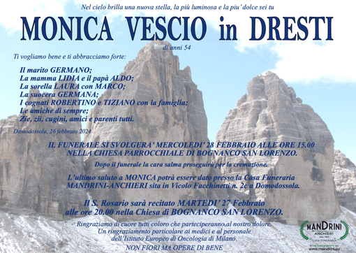 Monica Vesci in Dresti di anni 54