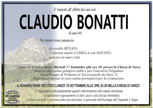 Claudio Bonatti di anni 60