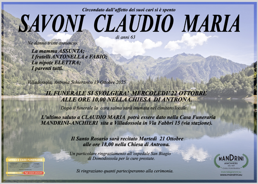 Savoni Claudio Maria Savoni Claudio Maria