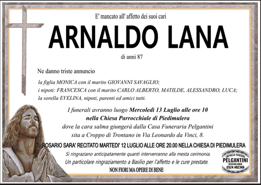 Arnaldo Lana di anni 87