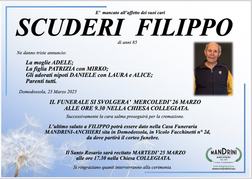 Scuderi Filippo di anni 85