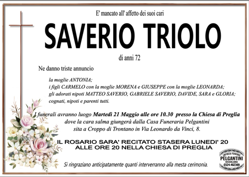 Saverio Triolo di anni 72 Saverio Triolo di anni 72