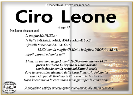 Ciro Leone si anni 52