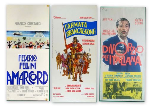 Alcune delle locandine 'storiche' del cinema italiano