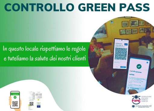 Super Green Pass, la Fipe Confcommercio Alto Piemonte lancia una campagna di sensibilizzazione Super Green Pass, la Fipe Confcommercio Alto Piemonte lancia una campagna di sensibilizzazione