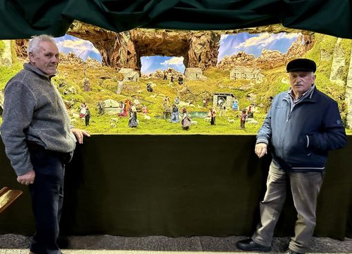 Anche quest'anno la chiesa di Malesco ospita il presepe di Ezio Ferrari e Felice Bergamaschi