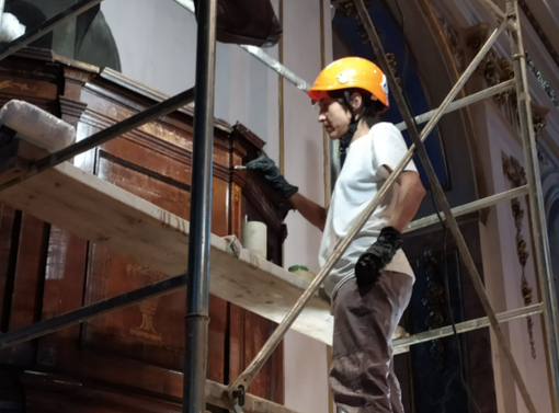 Lavori di restauro per i pulpiti della Collegiata Lavori di restauro per i pulpiti della Collegiata