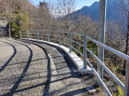 Cimamulera, riparata e allargata la strada in località Pairazzo Cimamulera, riparata e allargata la strada in località Pairazzo