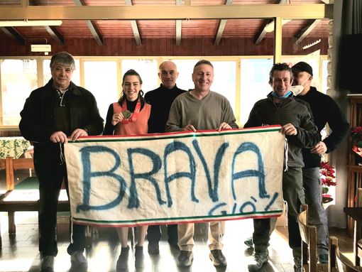 La campionessa Giovanna Selva festeggiata nella sua Druogno