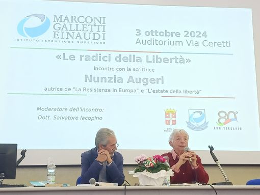 Nunzia Augeri ospite del Marconi Galletti Einaudi Nunzia Augeri ospite del Marconi Galletti Einaudi