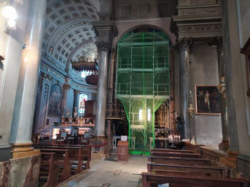 Restauri Collegiata, partiti i lavori all'altare di San Giuseppe