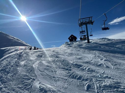 Le telecamere di Sky a Domobianca365, protagonista di Icarus Ultra Winter Experience