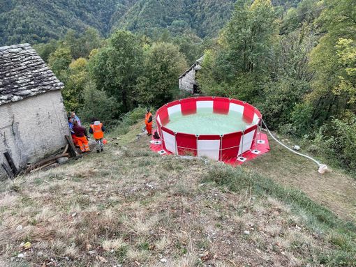Nuova vasca antincendio per l'Aib di Domodossola