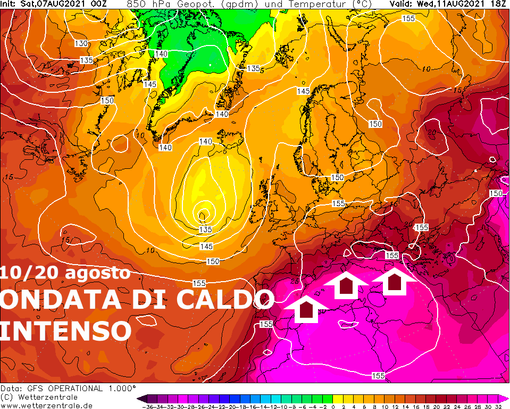Allerta gialla per forti temporali ma ferragosto con un'ondata di forte calura Allerta gialla per forti temporali ma ferragosto con un'ondata di forte calura