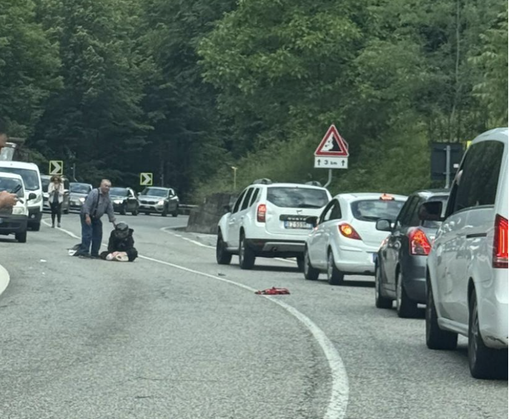 Incidente sulla 337 coinvolto un motociclista