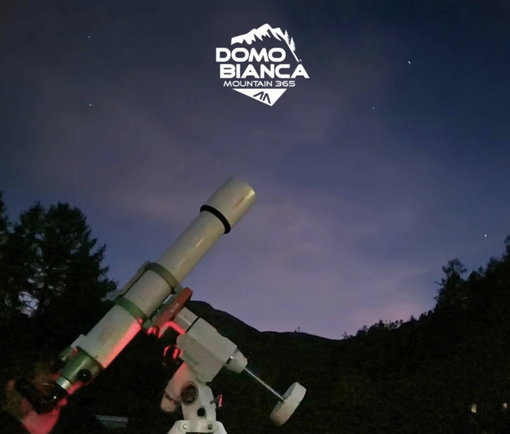Domobianca365 sotto le stelle: sabato serata speciale con telescopi e apericena in quota