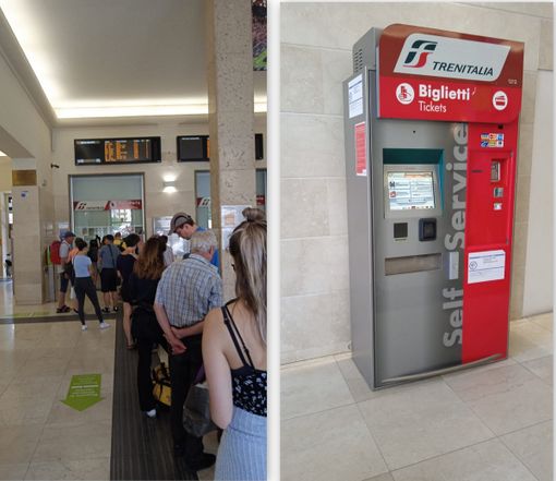 Ferrovie, macchinette per i biglietti guaste e un solo sportello aperto