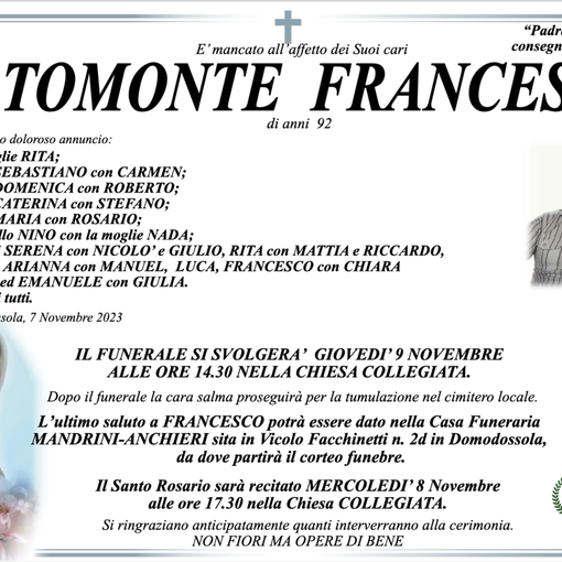 Altomonte Francesco di anni 82