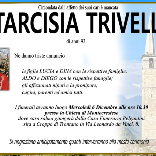 Tarcisia Trivelli di anni 93
