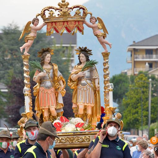 Celebrata nel parcheggio dell'ospedale la patronale domese FOTO E VIDEO