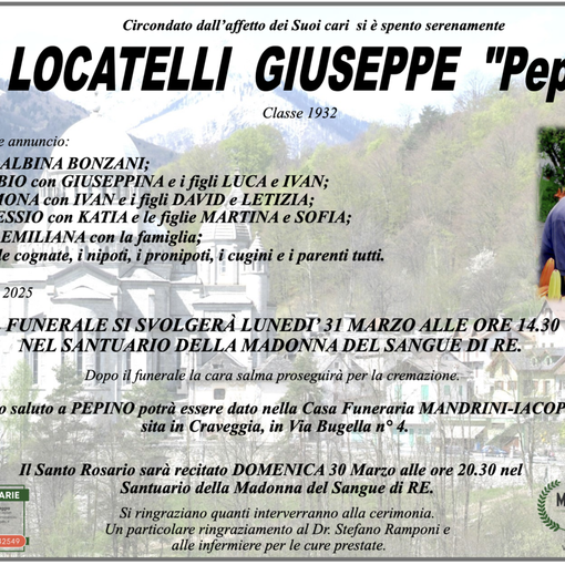 Locatelli Giuseppe &quot;Pepino&quot; classe 1932