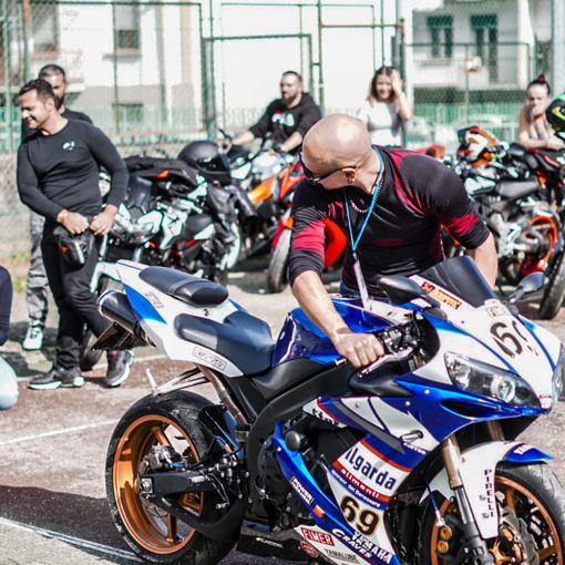 Al Curotti festa biker con 'One Thousand bike'