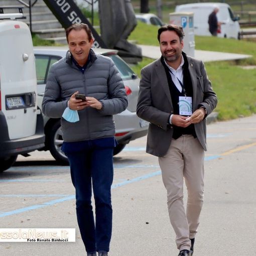 Foto: a sinistra il presidente Alberto  Cirio, a destra l'ex capogruppo regionale della Lega Alberto Preioni