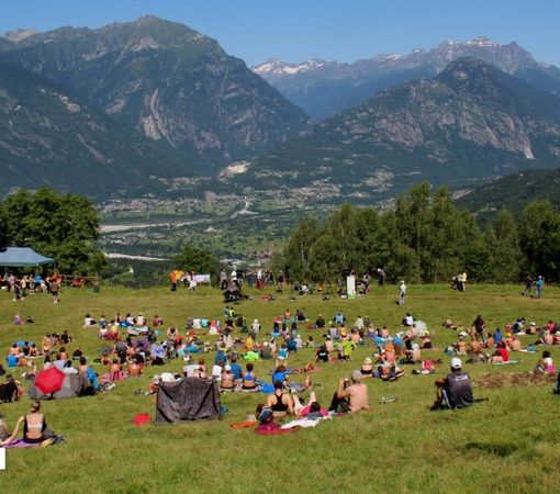 L'alpe Briasca sopra Trontano nell'estate 2021, in occasione di una tappa di Musica in quota