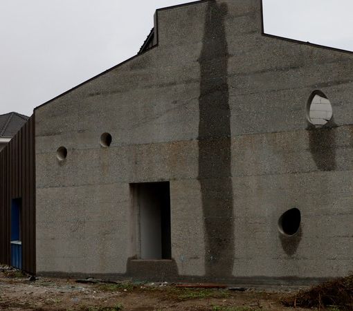 Il nuovo asilo di Beura in costruzione