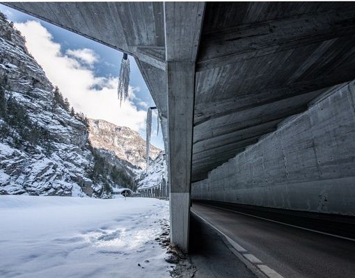 Foto: il tunnel Casermetta lungo la strada del Sempione