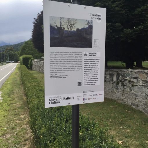 Toceno, inaugurato il secondo percorso &quot;Tra i paesaggi di Giovanni Battista Ciolina&quot;