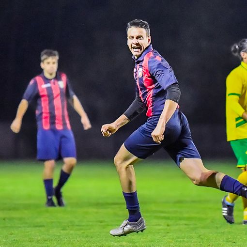 Nella foto Rolandi autore del secondo gol