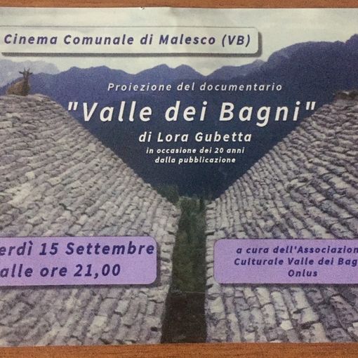 La Valle dei Bagni, una vallata ricca di storia e di testimonianze che rivivono in un documentario