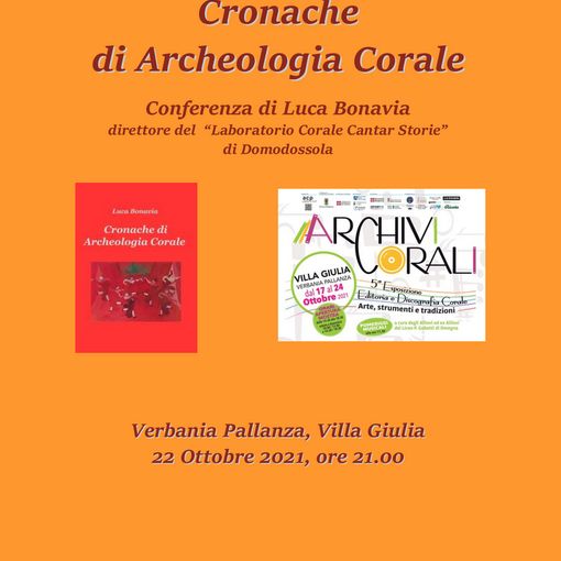 Presentate a Pallanza le cronache di archeologia corale