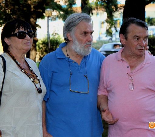 Foto: Luisa Morgantini con i fratelli Roberto e Ilario