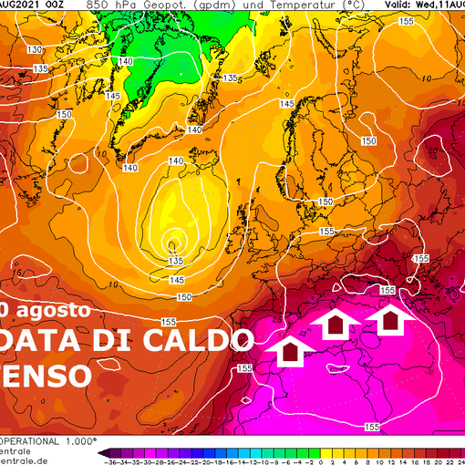 Allerta gialla per forti temporali ma ferragosto con un'ondata di forte calura
