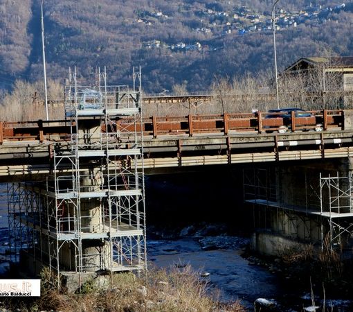 Ripresi i lavori al ponte sull'Ovesca a Villadossola