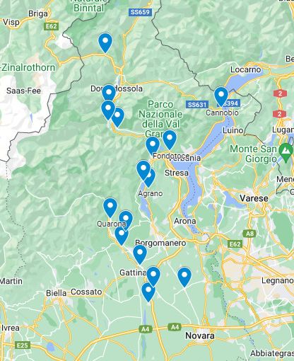 Foto: la geografia delle squadre del girone A di Prima Categoria