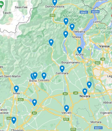 Foto: la ''geografia'' del girone A del campionato di Promozione