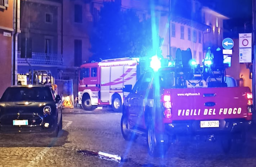Fuga di gas in centro a Domo, intervento dei Vigili del fuoco
