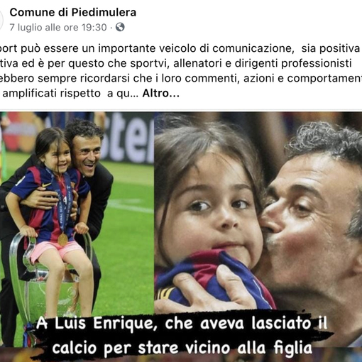 ''Luis Enrique un esempio di correttezza e sportività''