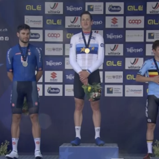 Europei di ciclismo, Ganna è argento nella crono individuale