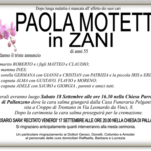 Paola Motetta in Zani di anni 55
