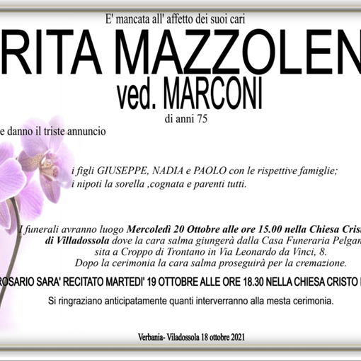 Rita Mazzoleni ved. Marconi