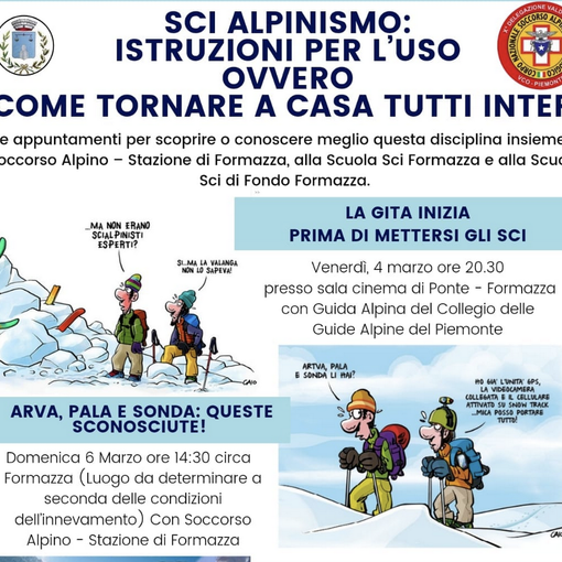 Sci alpinismo: istruzioni per l’uso ovvero come tornare a casa tutti interi