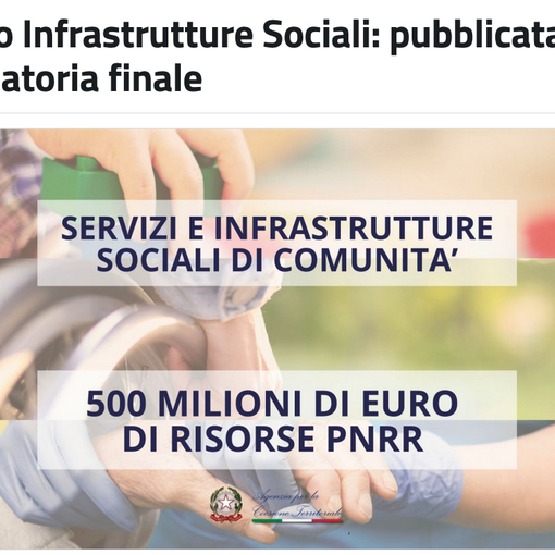 Pnrr, bando servizi di comunità: ammesso un progetto nel Vco