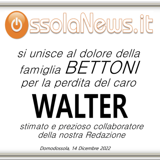Ossolanews si unisce al dolore della famiglia Bettoni