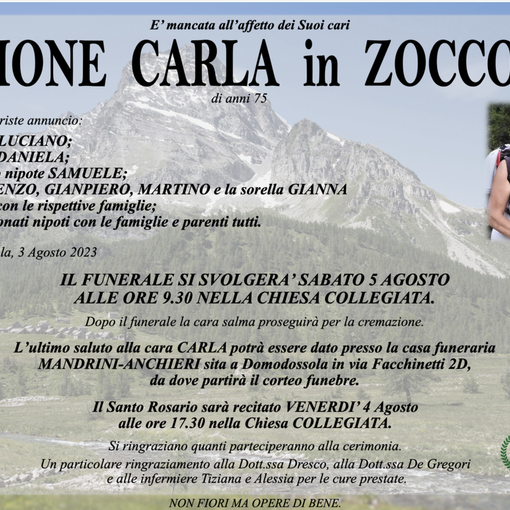 Simone Carla in Zoccola di anni 75