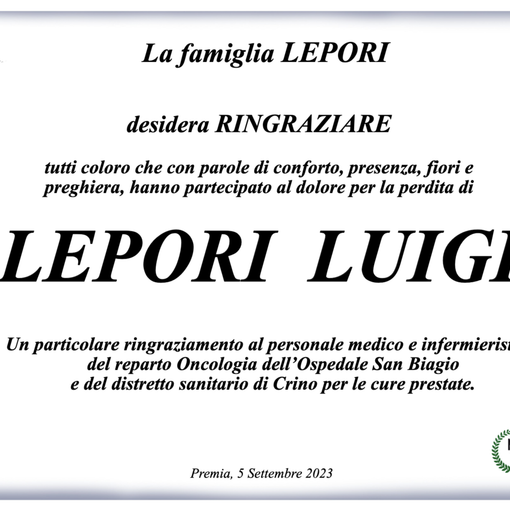 Ringraziamento